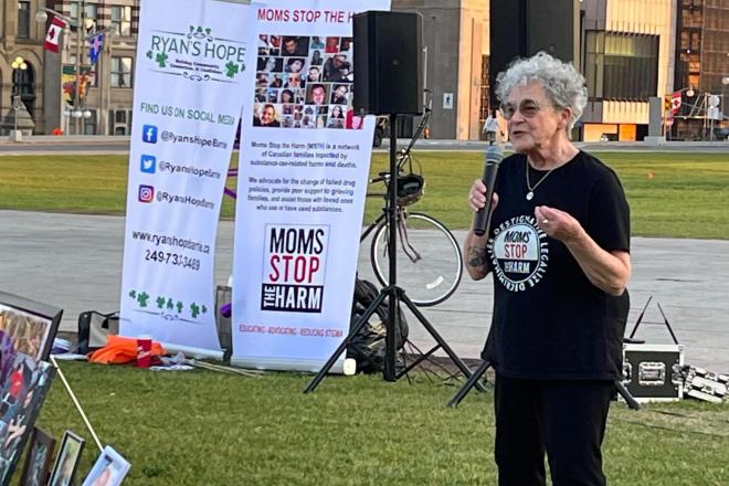Leslie McBain on Parliament Hill - June 2023